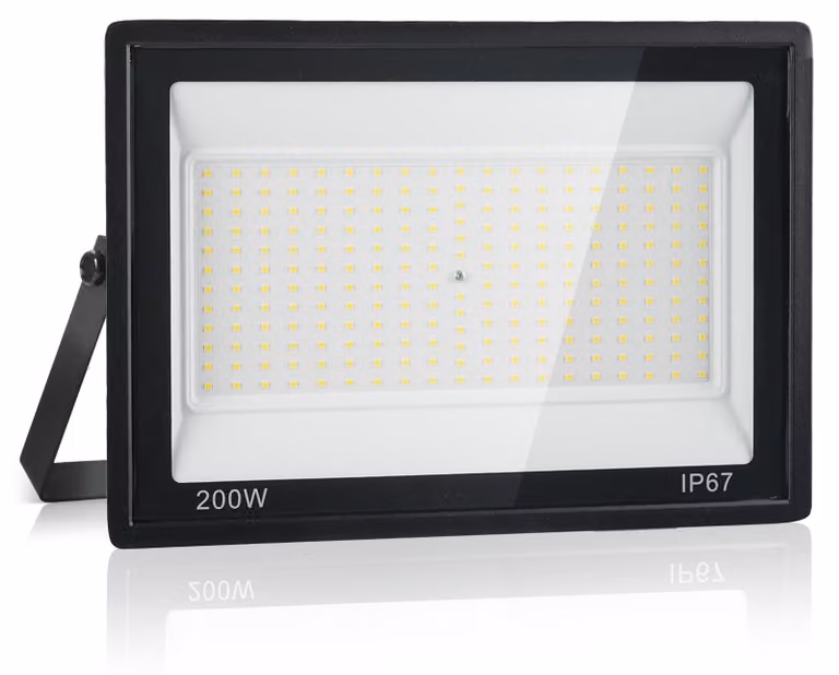 Faretto LED da esterno, 200 W, grado di protezione IP67, 20.000 lumen, 7000 K, luce bianca fredda, per giardino e cortile