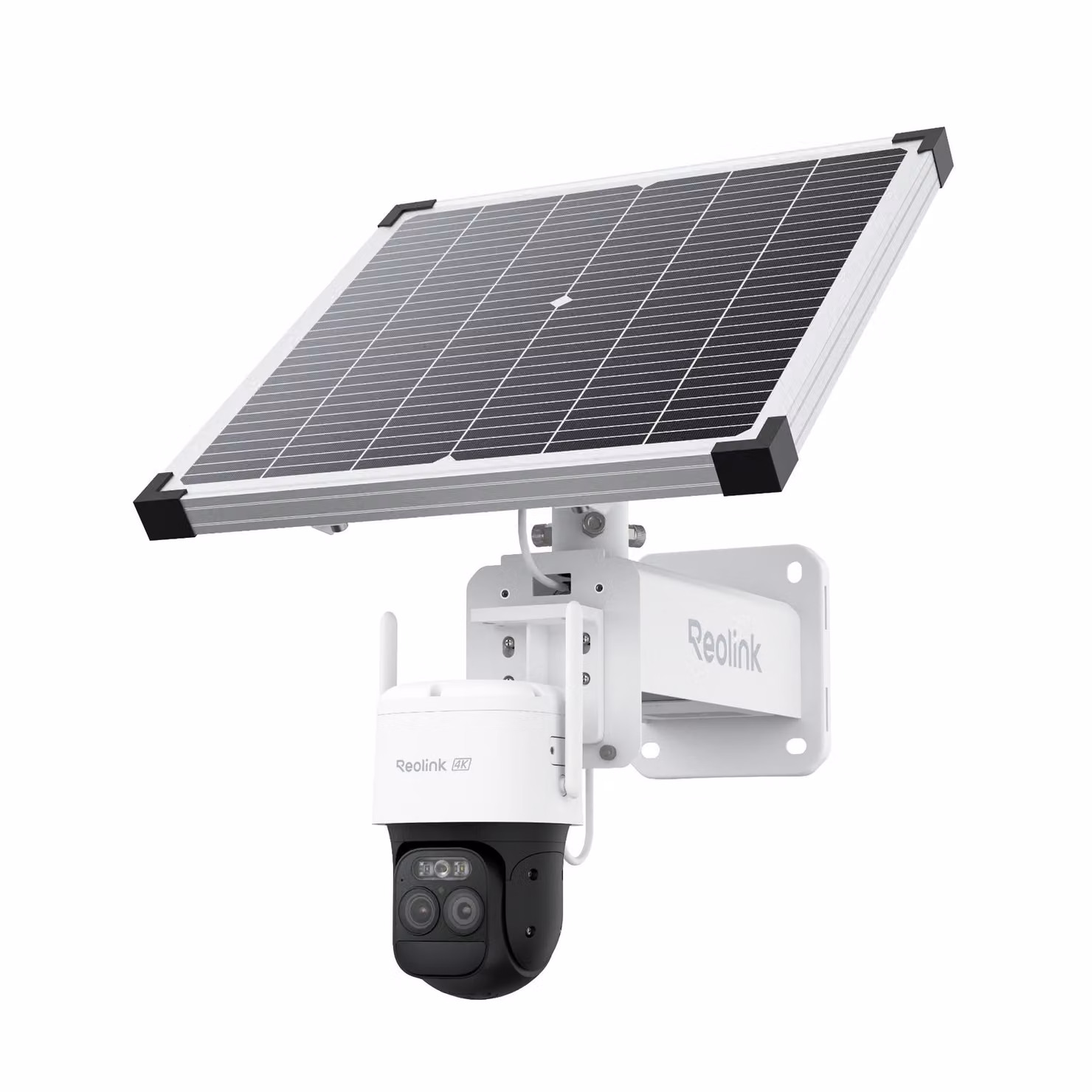 Reolink TrackMix LTE Plus 2+pannello solare Plus, telecamera di sorveglianza da esterno 2K 4MP 4G LTE con batteria integrata ColorX, zoom automatico e tracciamento, registrazione 24 ore su 24, 7 giorni su 7