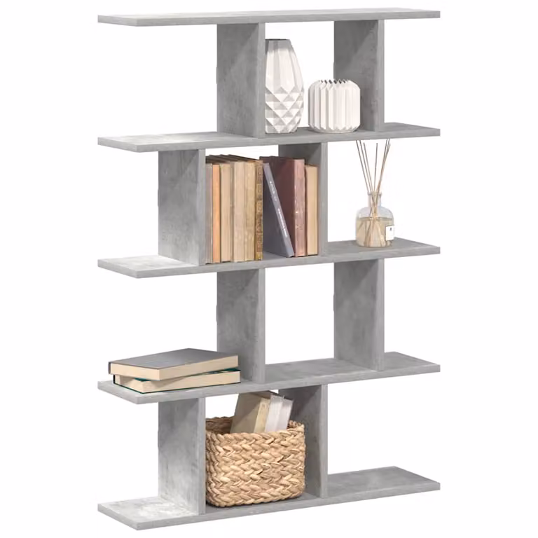 vidaXL Mensola a Cubo da Muro Moderna in MDF Grigio con 12 Scomparti