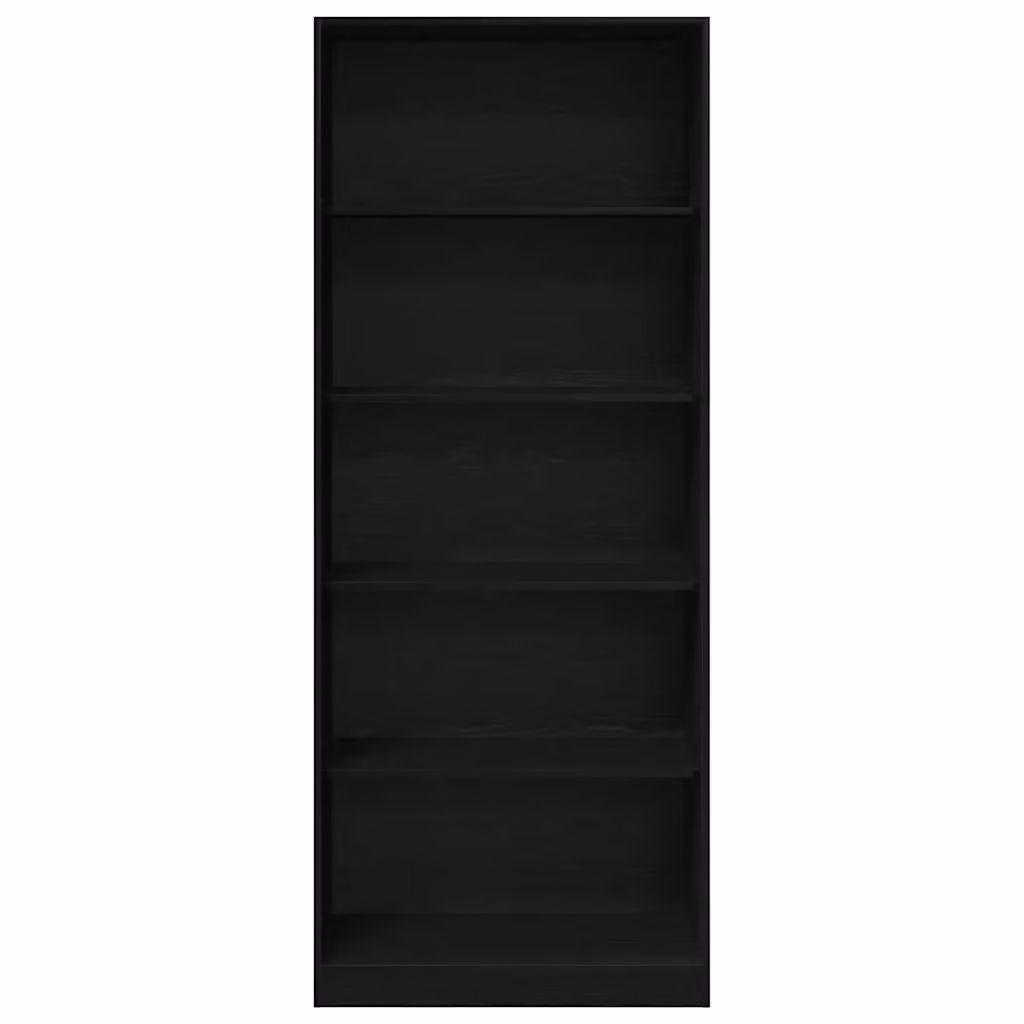 vidaXL Guardaroba Rovere Nero e Marrone in MDF con Cassetti Integrati e Ripiani Interni L 80 x P 50 x H 200 cm – 2