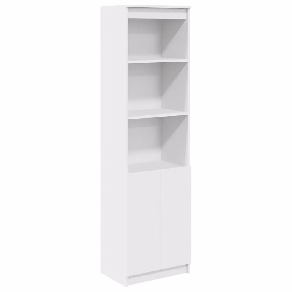 Credenza Buffet Design Mania Bianca in Legno Multistrato con Ante a Battente, L/P/H: 50 x 35 x 180 cm – 2