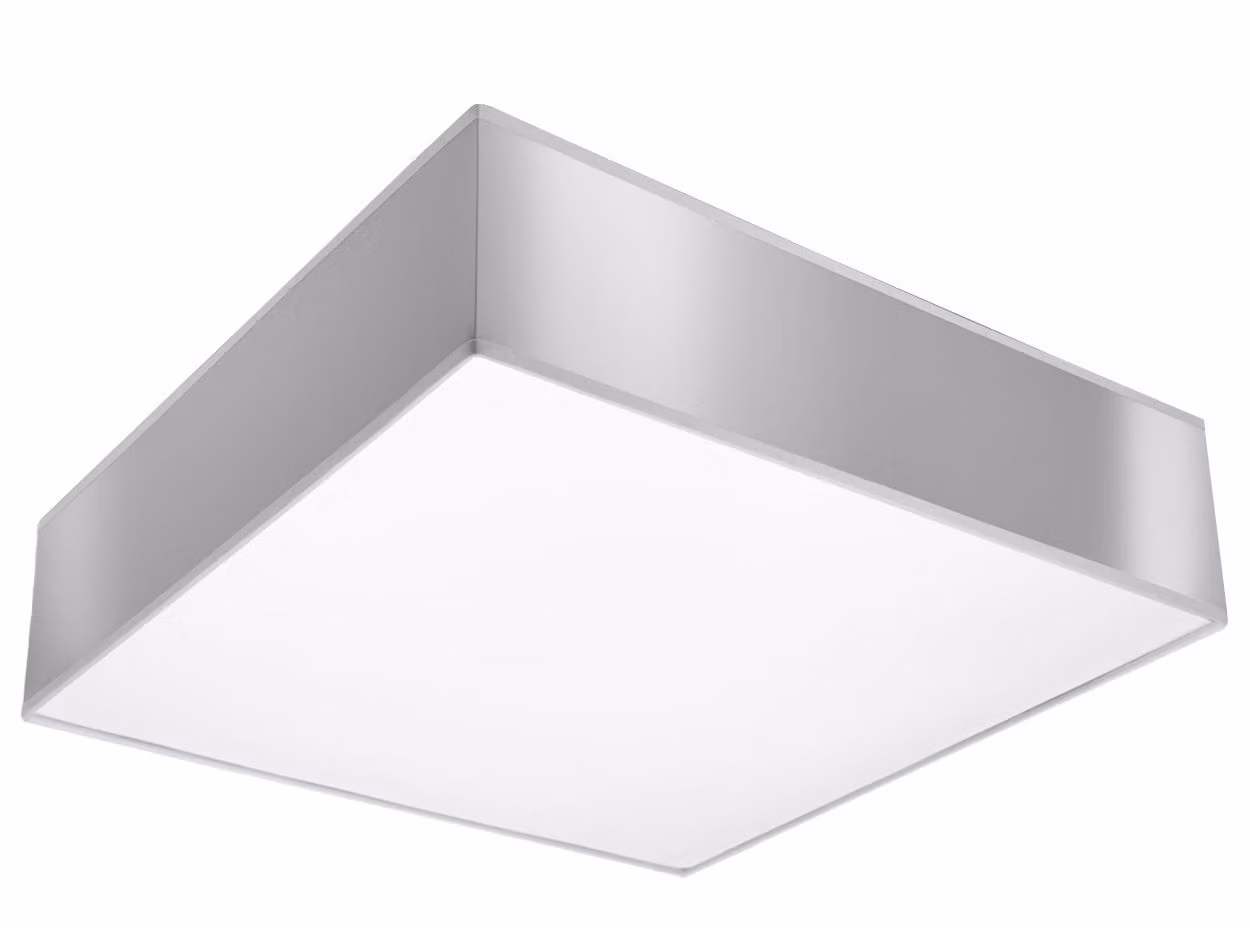 Lampada da soffitto HORUS 35 grigio 2xE27 15W PVC 11x35x35cm Sollux Lighting