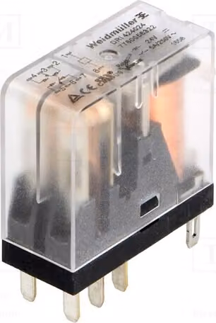 1 relè: elettromagnetico, 5A/250VAC, bobina: 24VDC, 5A, codice prodotto: 7760056322. Relè elettromagnetico