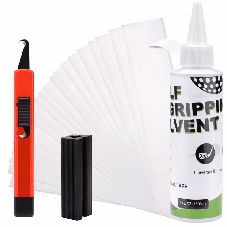 Kit completo per il rivestimento delle impugnature da golf, con nastro e strumenti