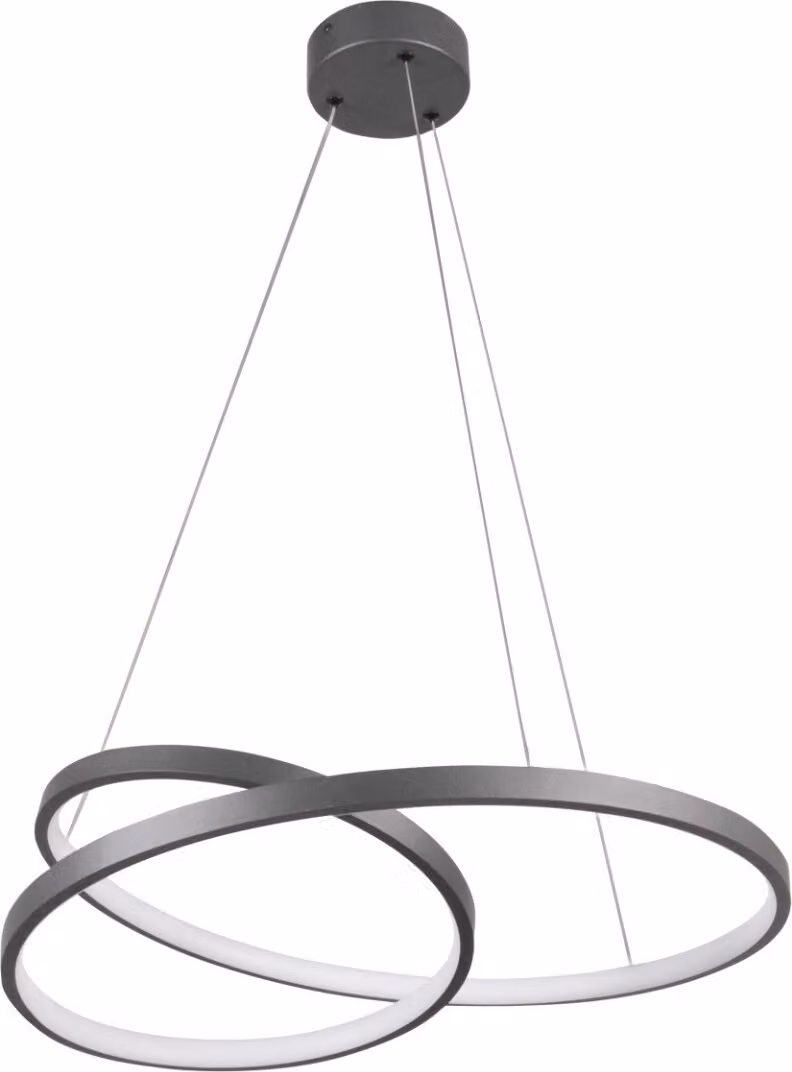 Lampada a sospensione LED ZEFIRA antracite 40W, bianco neutro 3700 lm, alluminio, dimensioni: 165x50x50 cm, IP20, Polux