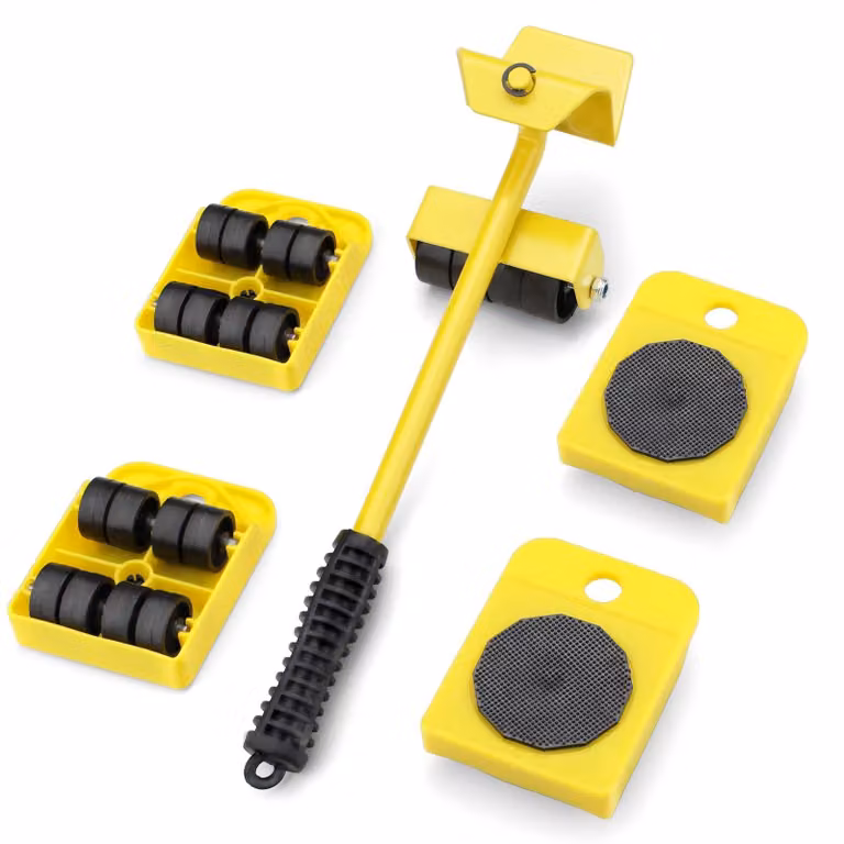 Kit per sollevamento e trasporto di mobili, con 4 ruote, capacità fino a 350 lbs