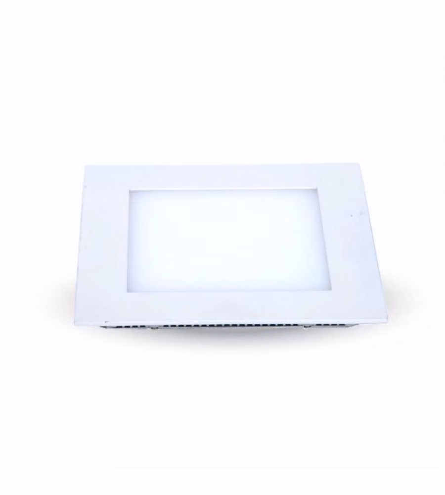 V-TAC Pannello LED a Montaggio a Incasso Quadrato 8W 3000K Senza Driver