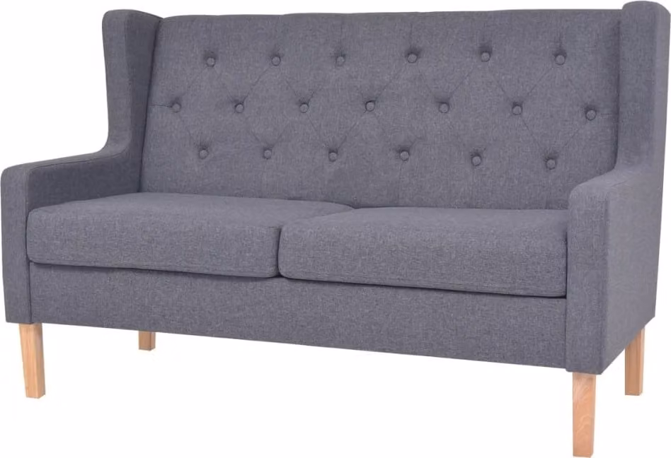 Maison Exclusive - Divano a 2 Posti in Tessuto Grigio