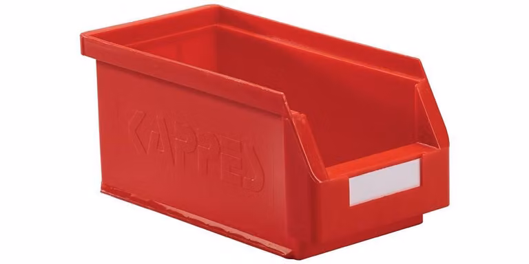 Contenitore aperto L290xL140xH130mm PE rosso KAPPES