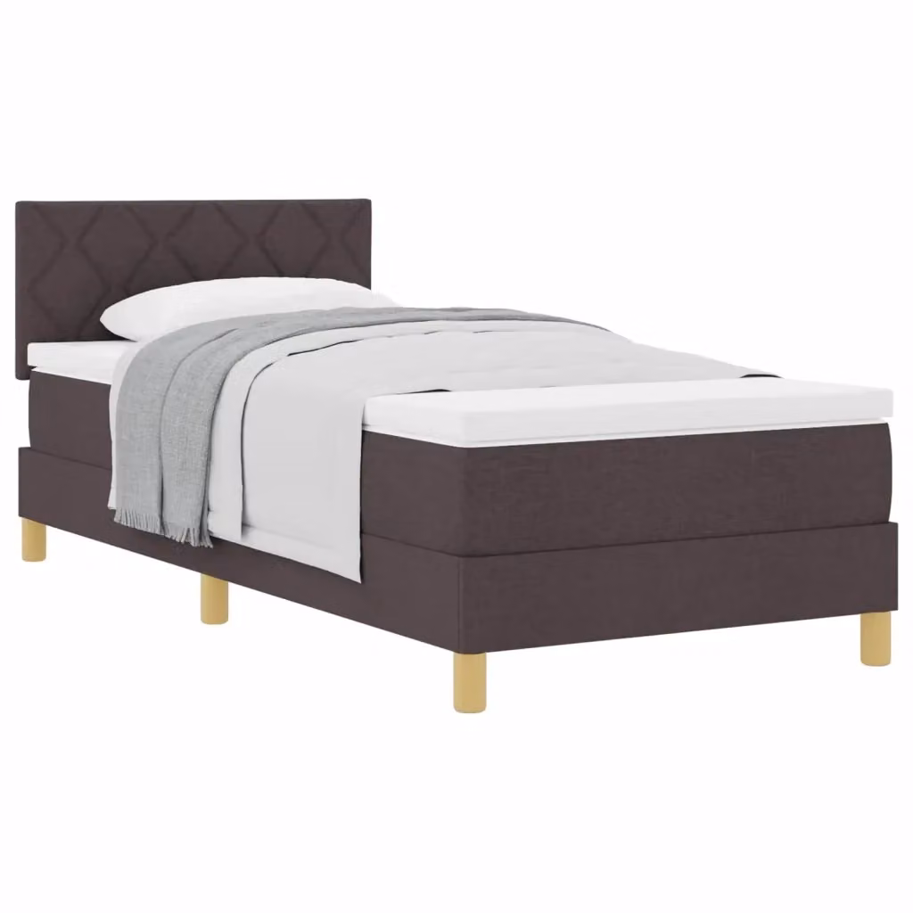 Letto ibrido moderno vidaXL con cassetti in legno e tessuto marrone L/P/H: 190 x 90 x 88 cm – 2