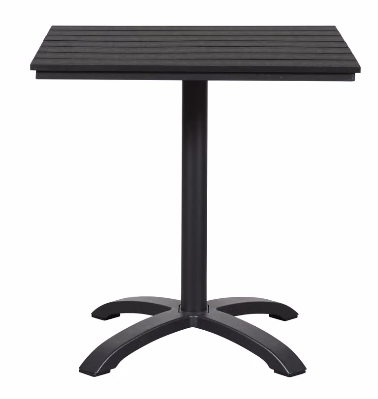 Tavolino Allie per bistrot e balconi, Ø70 cm nero/nero.