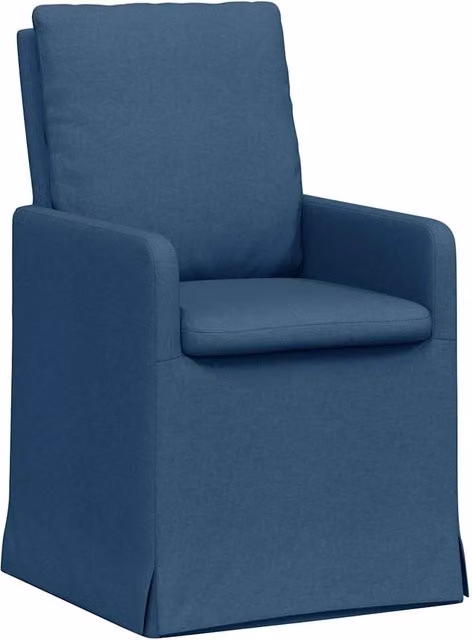 Sedie da pranzo 2 pz | Sedie da cucina Blu 57 x 67 x 98 cm Tessuto