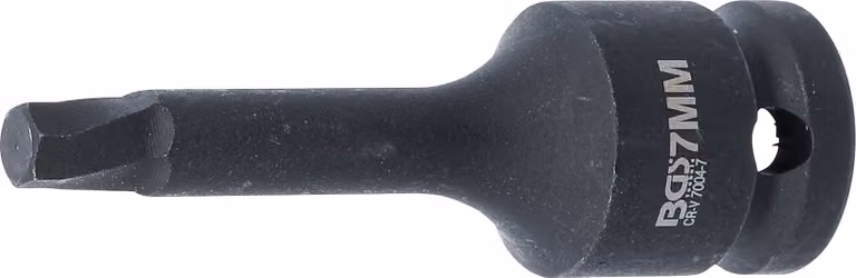 BGS Estrattore per viti con attacco quadro 12,5 mm (1/2") per attacco esagonale difettoso 7 mm - 7004-7