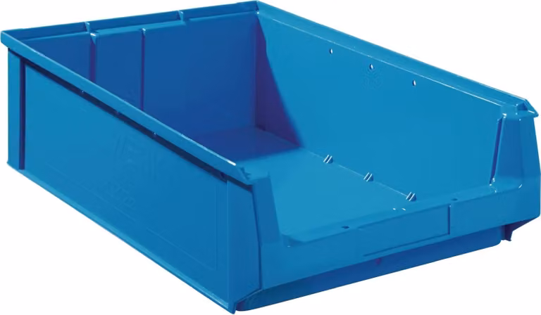 Contenitore aperto L500/450xL310xH140mm PE blu