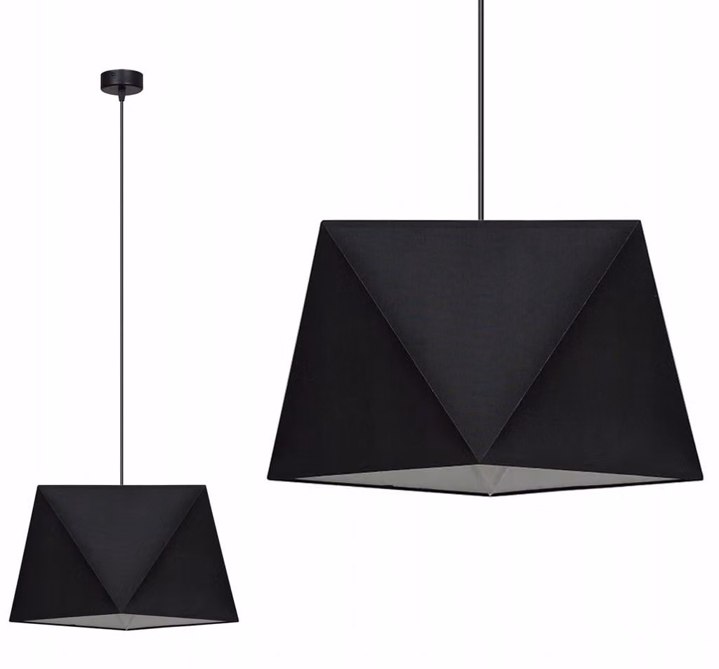 Lampada a sospensione Diamant con paralume in tessuto – Lampada a sospensione moderna Lampada da soffitto Design