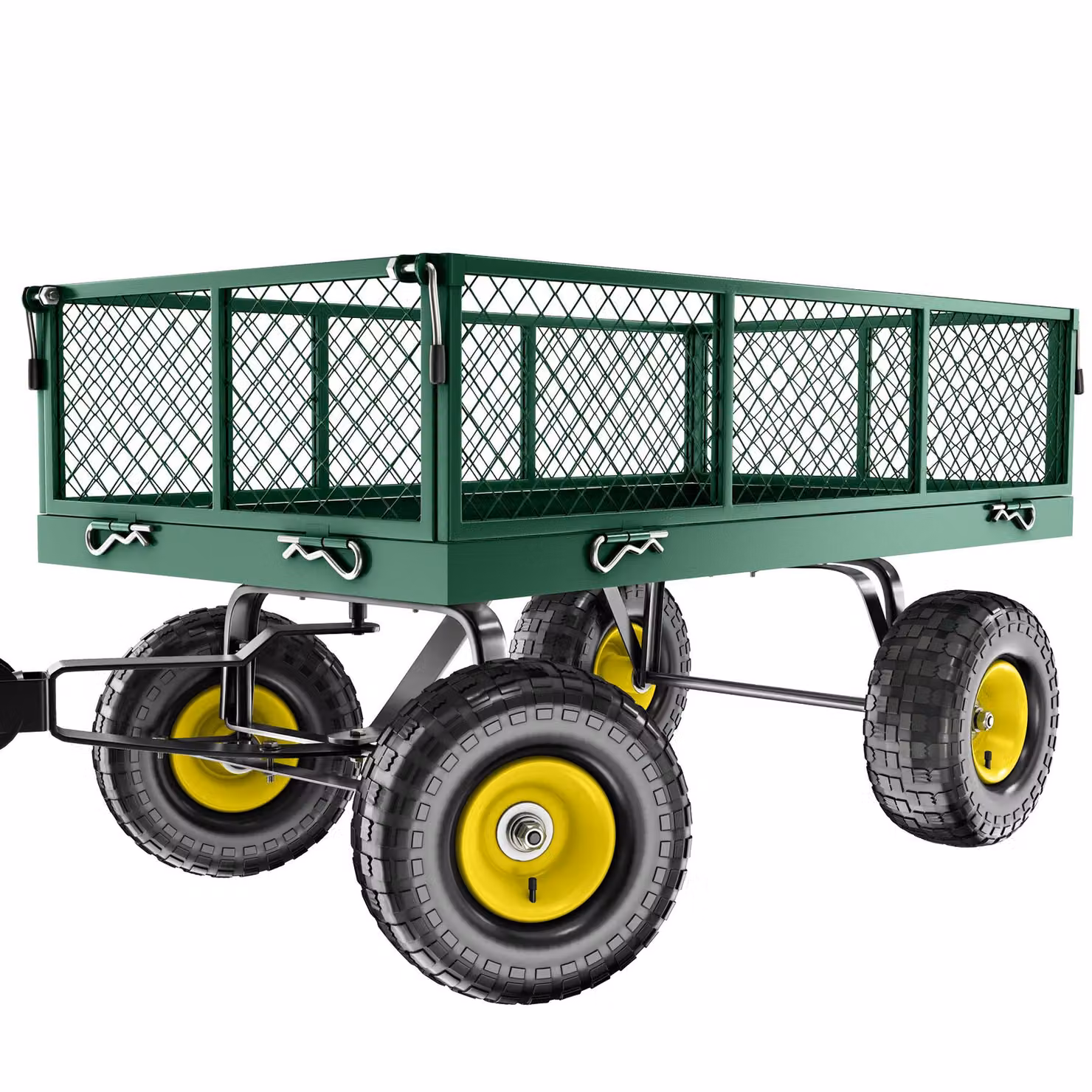 Carretto con telo interno verde TecTake GmbH, carico massimo 350 kg – 4