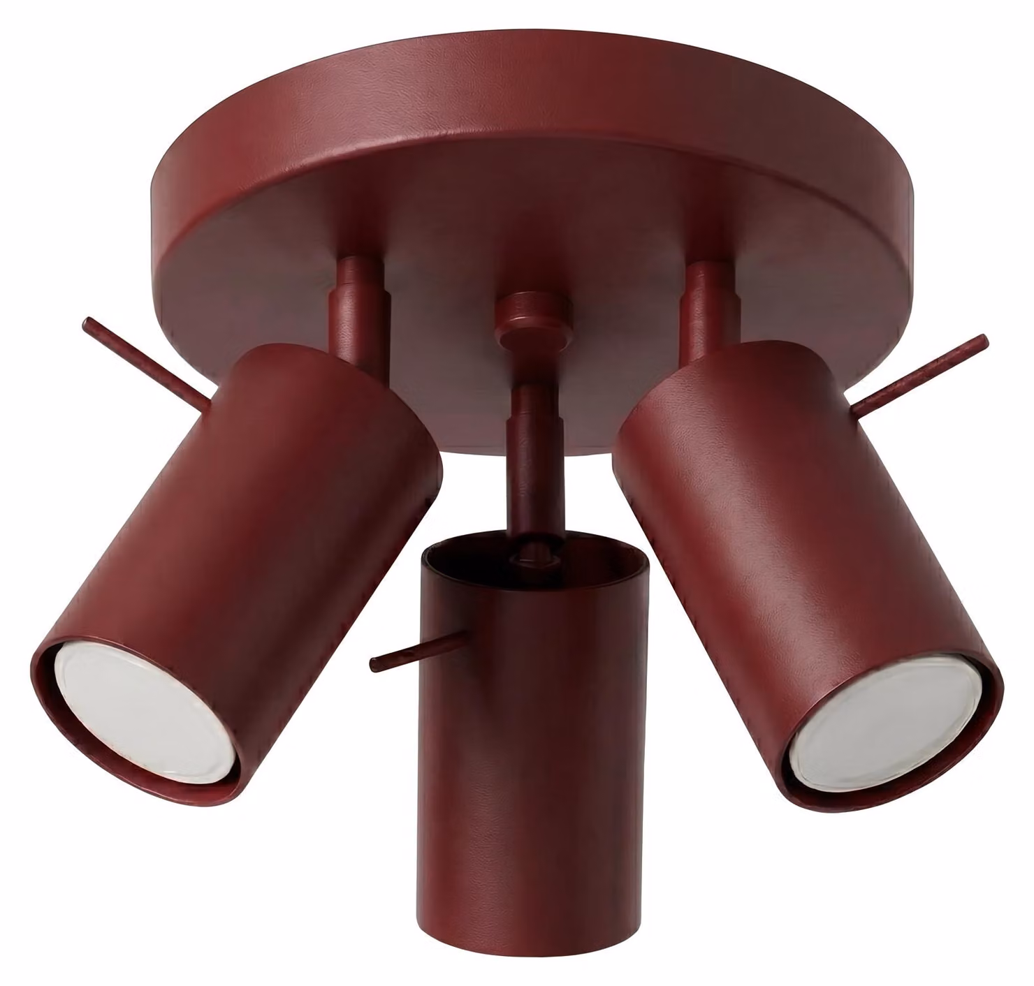 Plafon RING 3P bordeaux 3xGU10 10W acciaio 14,5x25,7x25,7 cm Sollux Lighting