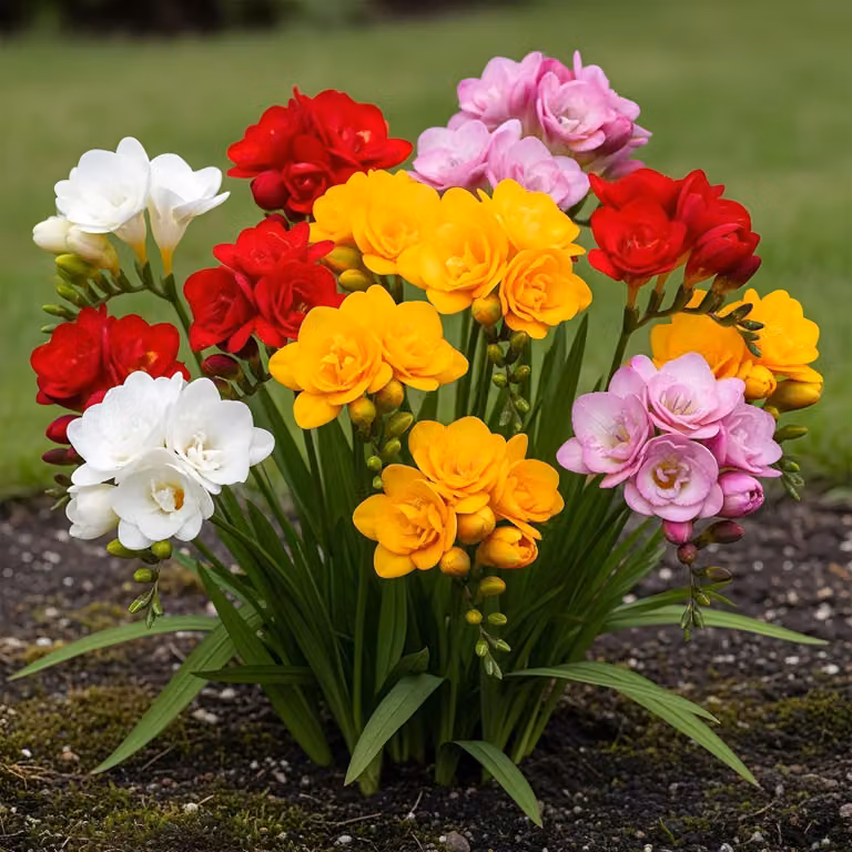 Bulbi da fiore Exotenherz - Fresia Double Mix (40 pezzi) diametro 5-6cm