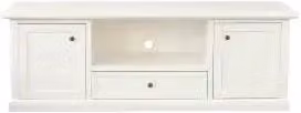 Mobile Porta tv Shabby chic bianco 2 ante 1 cassetto 1 vano