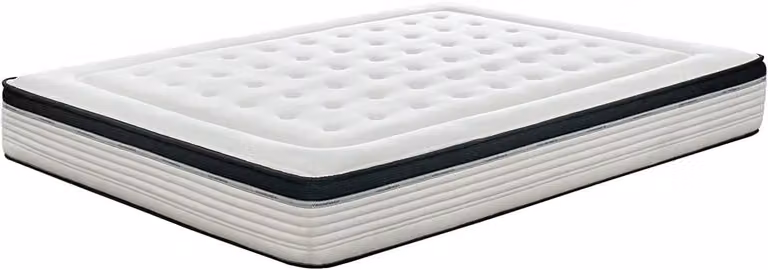 Materasso in memory foam biologico, 26 cm di spessore, 90x190 cm, adatto per l'uso estivo e invernale