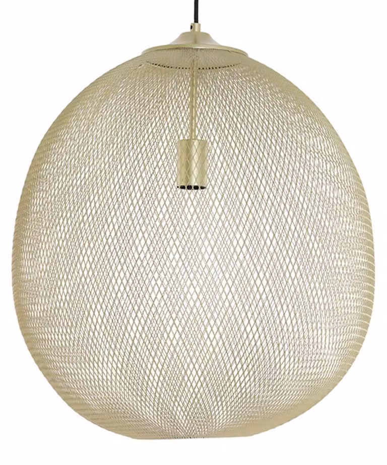 Lampada a sospensione - oro - MOROC - metallo - Ø 50cm - E27 - 2949485 - Light & Living