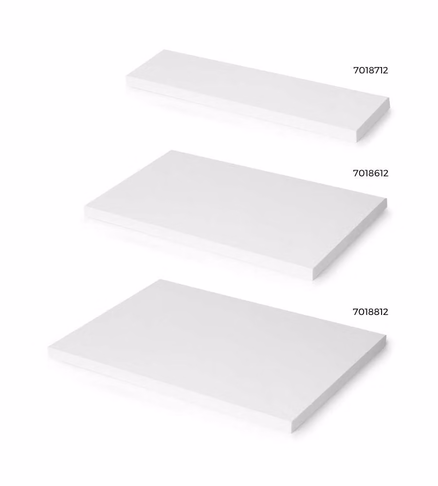 Emuca Piani d'appoggio tavoli o scaffali Verniciato bianco 1.150 x 750 mm