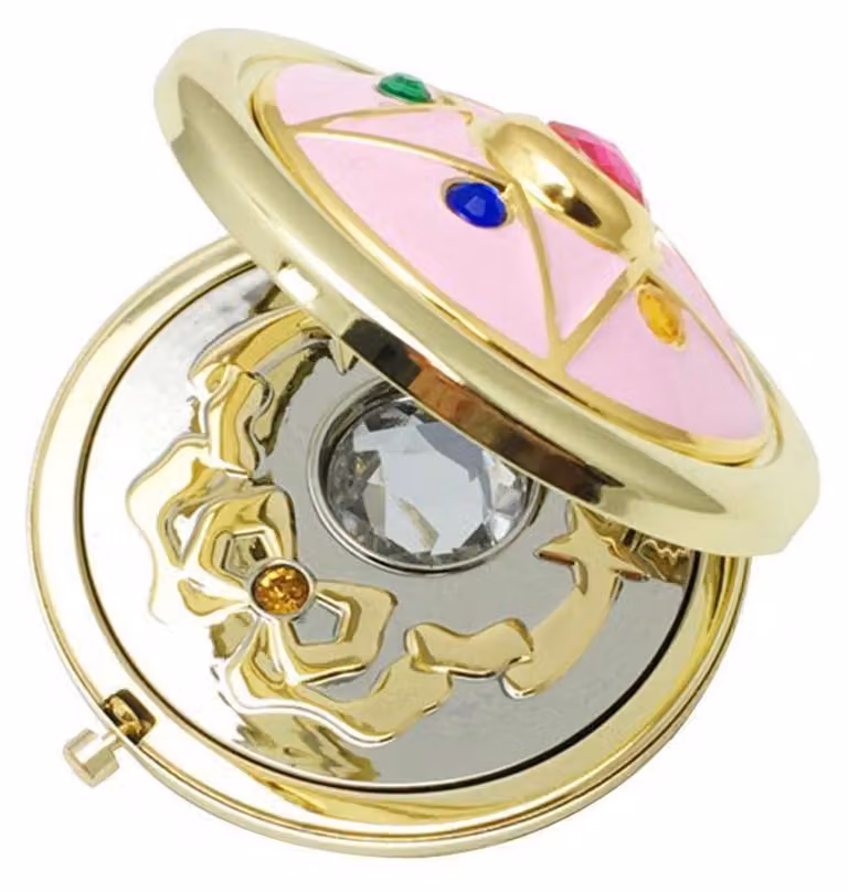 Specchio da trucco a tema anime, con motivo a stelle e design portatile