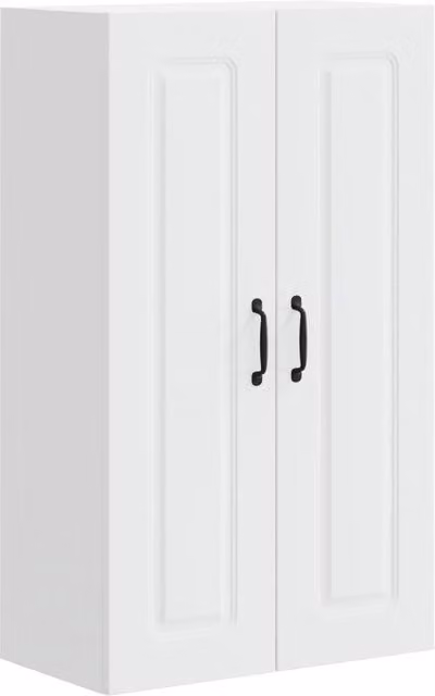 Pensile moderno HELLOSHOP26 per cucina e soggiorno in legno composito bianco opaco L/P/H: 60 x 31 x 100 cm