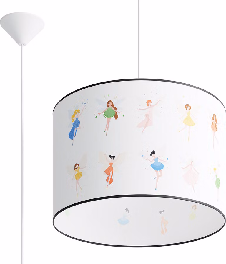 Lampada a sospensione ELFIKA multicolore 1xE27x15W in plastica, dimensioni: 95x40x40 cm, IP20, Pure Lume