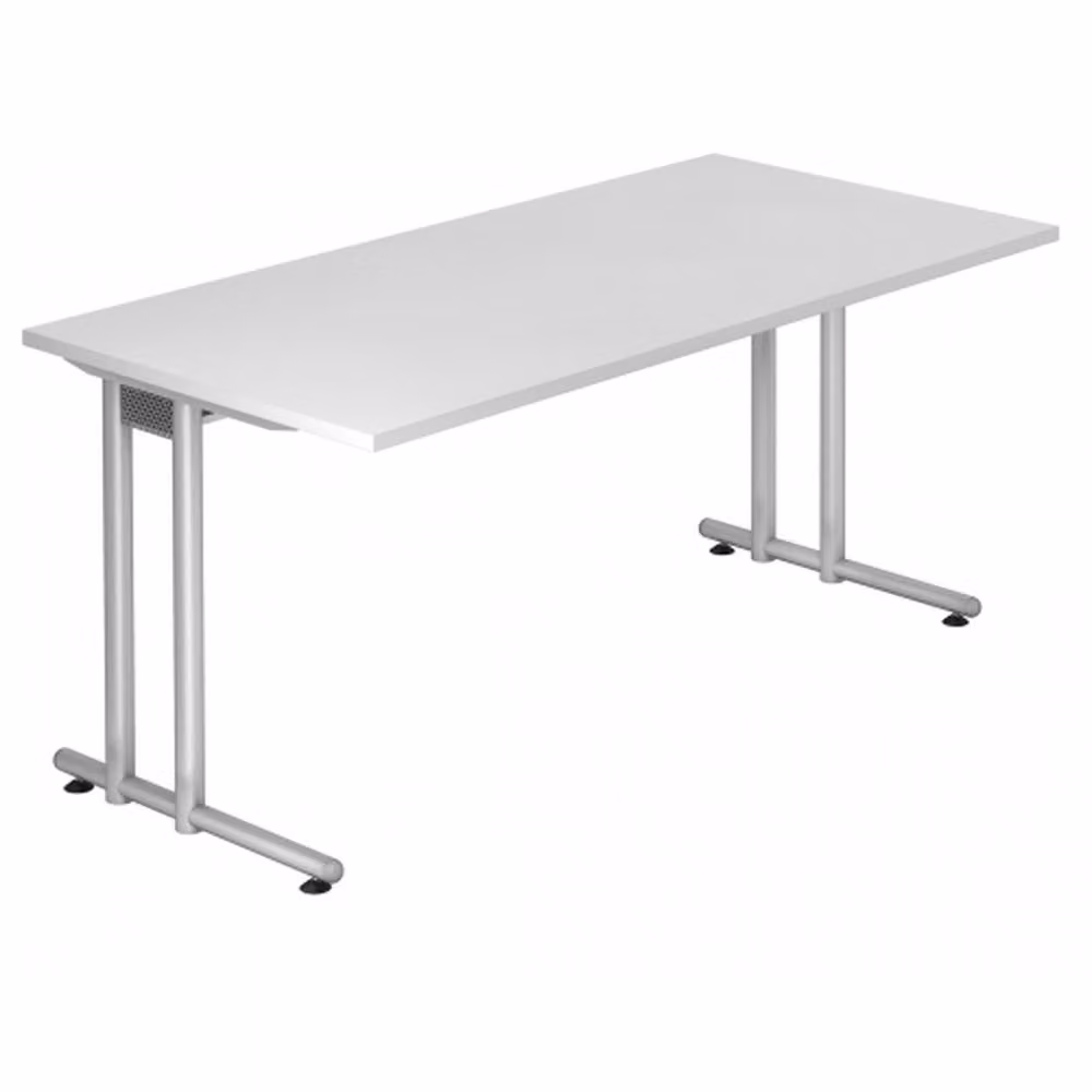 HAMMERBACHER NS16 Schreibtisch weiß rechteckig