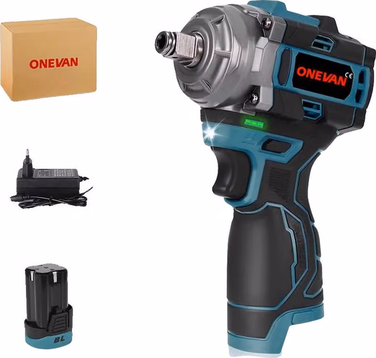 Avvitatore a impulsi, coppia elevata, motore brushless, 1 batteria, connettore 1EU, UE-a