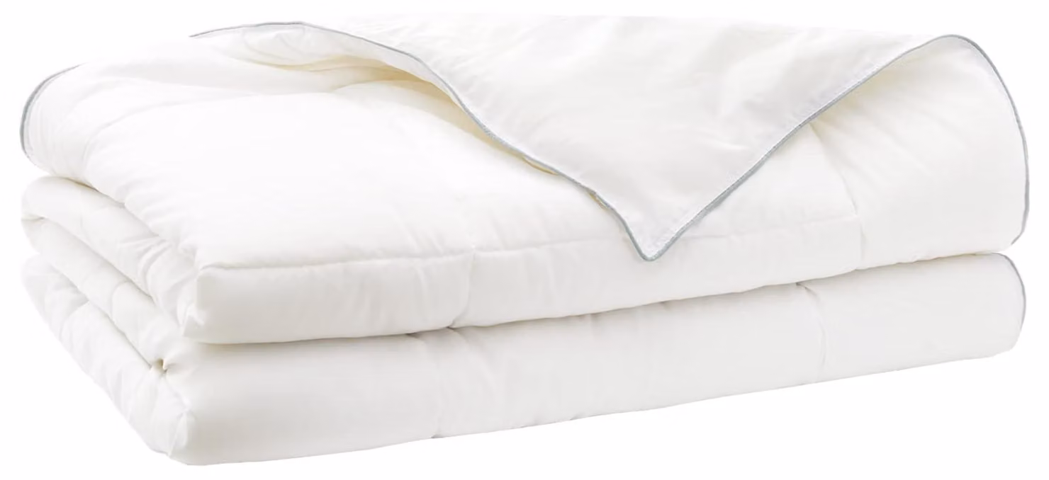 Copertura per letto, 155x200 cm, collezione estiva, 200 GSM, lana australiana, colore bianco