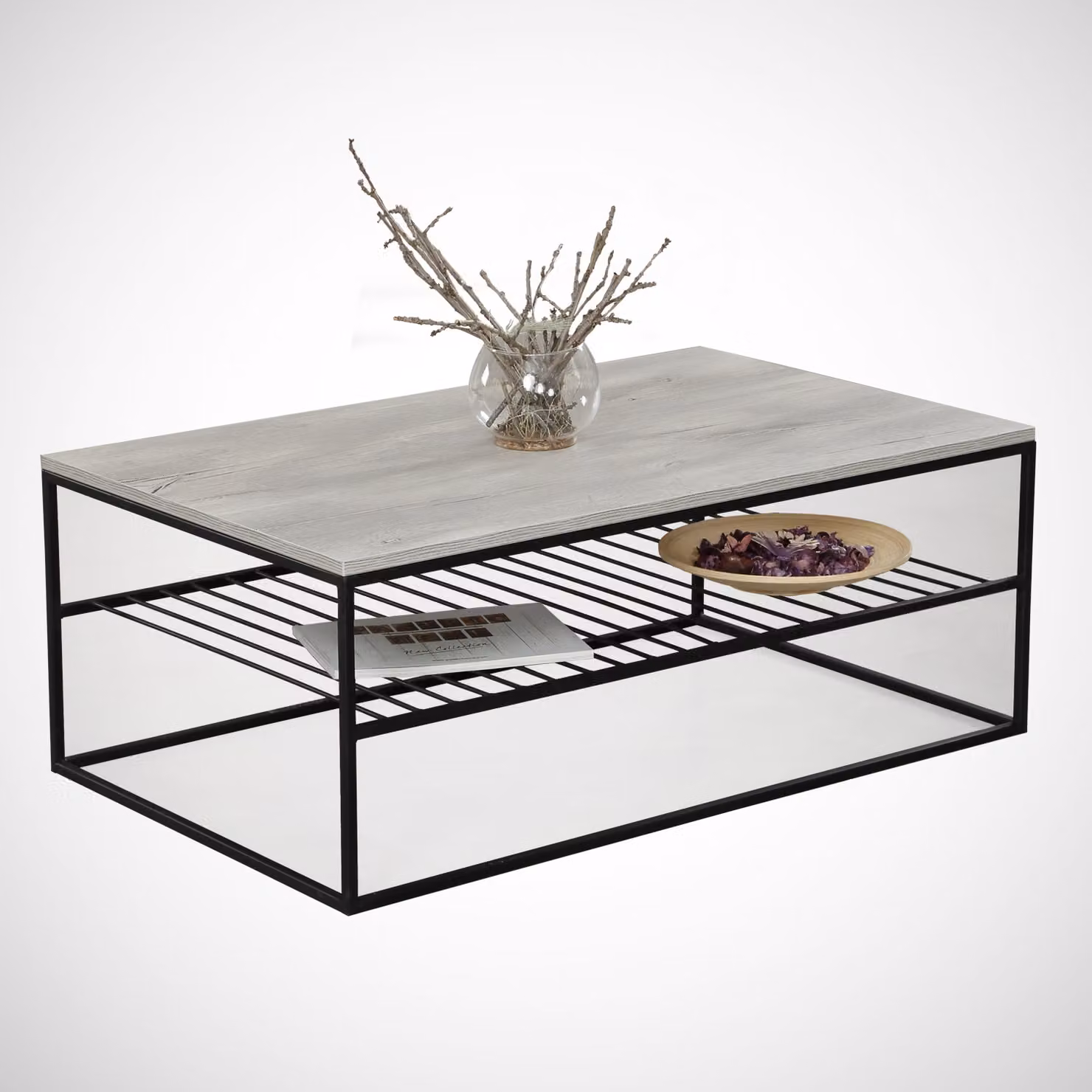 Skye Decor, Etna - Sea Oak, tavolino, quercia marina, 100% pannelli truciolari rivestiti in melamina, 95 x 55 x 43 cm