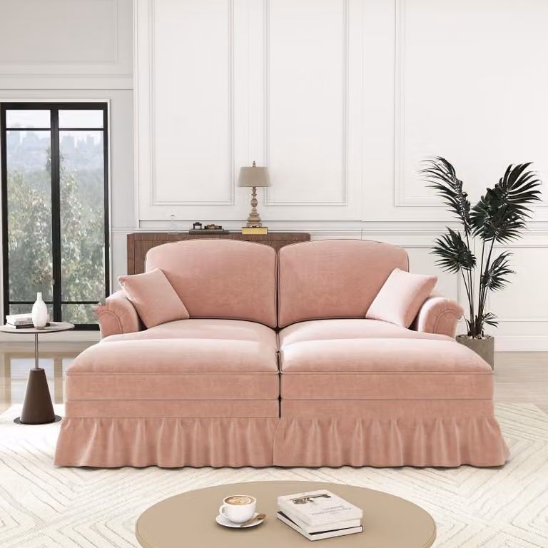 Divano letto - Letto a scomparsa - Poltrona letto - Letto per ospiti - Divano trasformabile - Tessuto in velluto