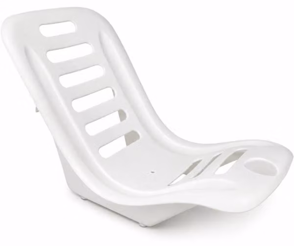 Sedia a secchiello da spiaggia Waimea bianca 55 cm