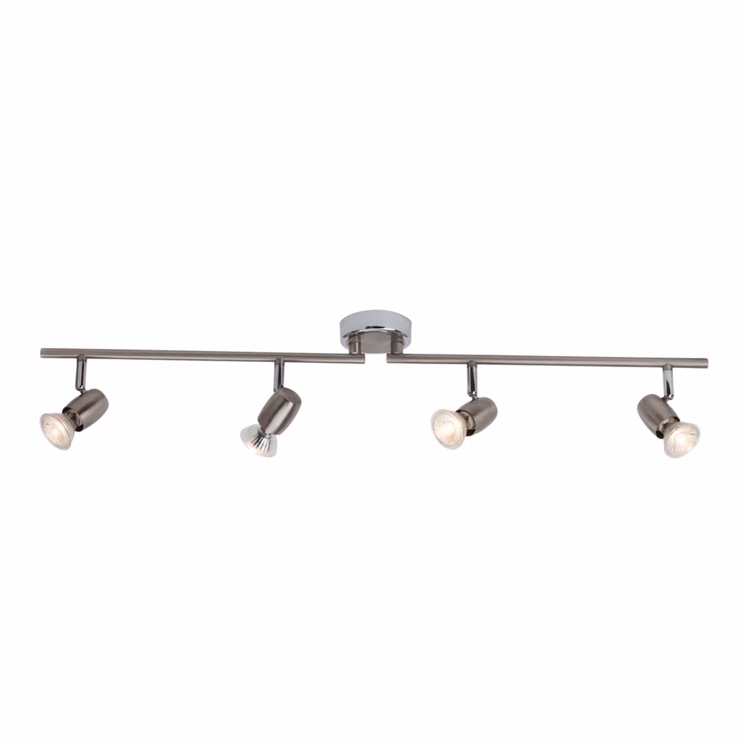 BRILLIANT LED Spot Wesley | lampada da soffitto dal design essenziale | 4 punti luce | metallo | ferro/cromo | teste orientabili | 4x GU10 max 18 W