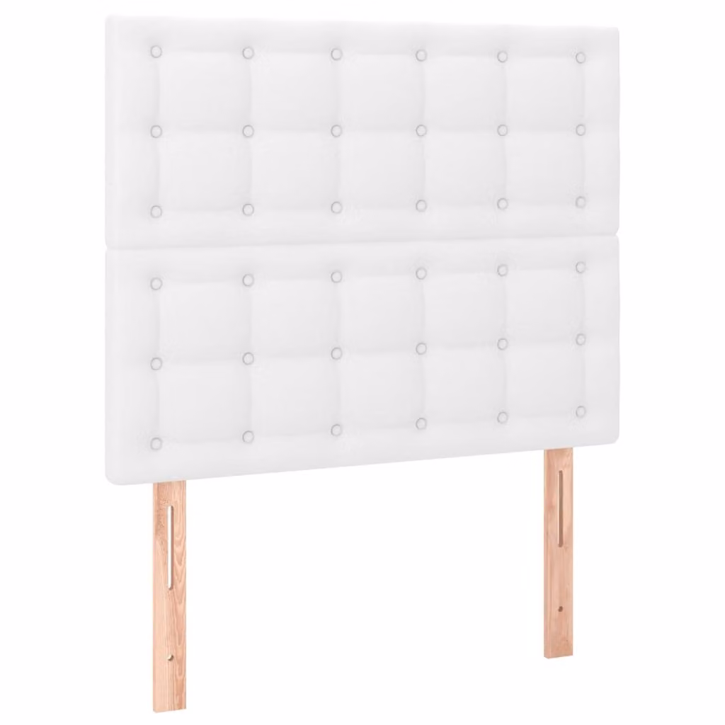 Testiera Bianca 80x5x118/128 cm in Pelle finta