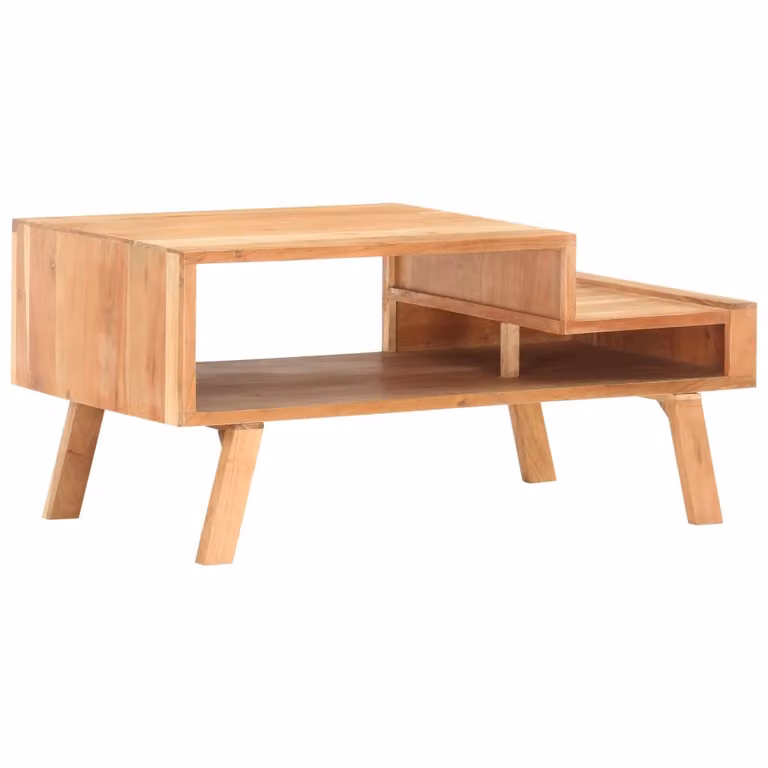Tavolino 100 x 50 x 45 cm in legno massiccio di acacia