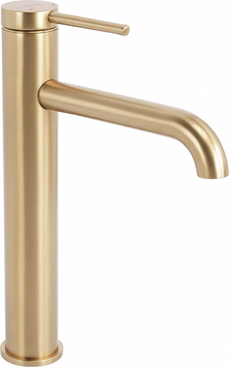 Rubinetto Del Lavabo Rea Js-B801-1Bg Spot High Oro Spazzolato