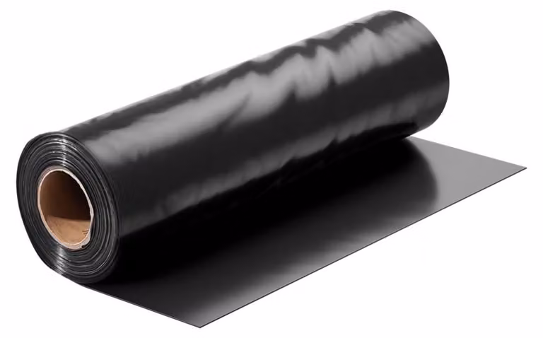 Pellicola protettiva in plastica - 7,31 x 30,48 metri - Spessore 0,15 mm - Colore nero - Pellicola protettiva in polietilene per l'edilizia