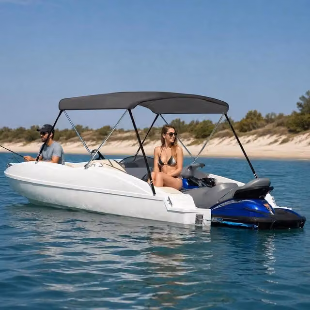 2-Bow Bimini Top Anthracite 150x120x110 Cm