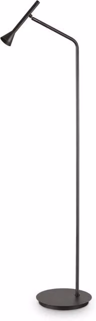 Lampada da terra Diesis Pt Ideal-Lux nera in metallo con tecnologia LED regolabile