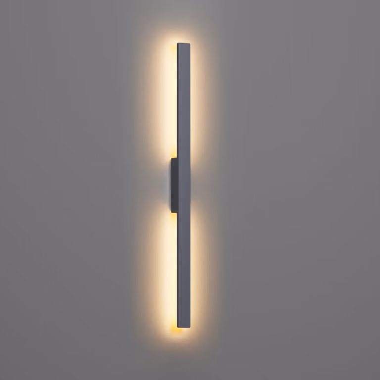 Lampada da parete a LED, 28 W, 1750 lumen, grado di protezione IP65, 104 cm, colore antracite