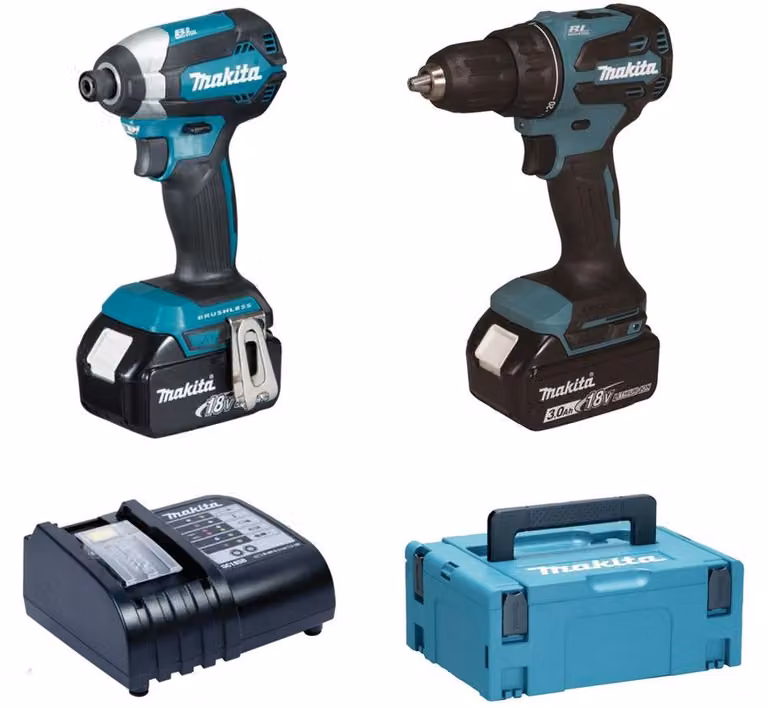 Set di utensili a batteria MAKITA DDF490 + DTD153, tecnologia Li-Ion LXT, 18V, modello DLX2535SJ
