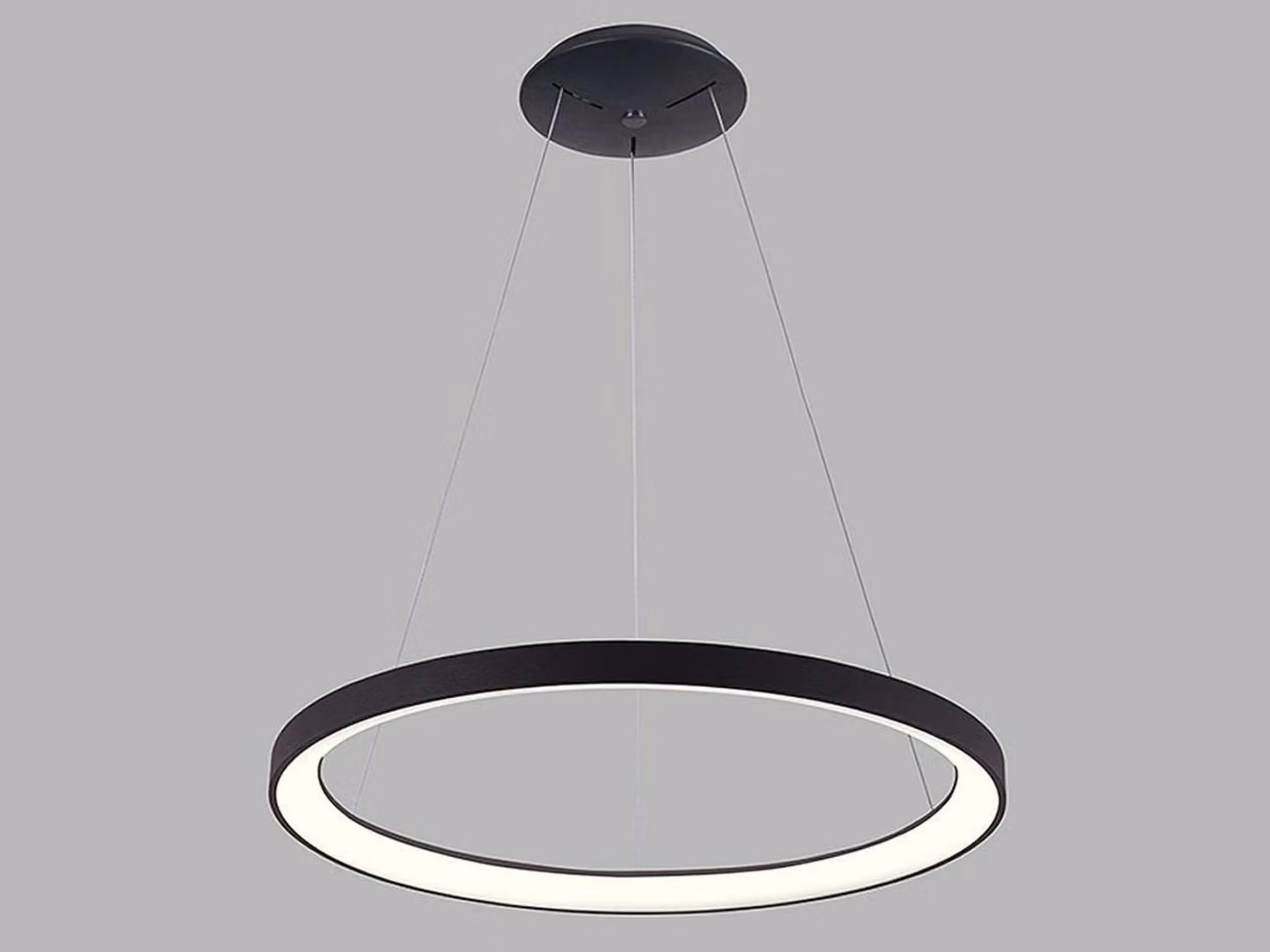 Lampadario LED dimmerabile BELLA SLIM P-Z CRI90, Variante: nero, Ø 780 mm, 60 W, 3000/4000 K, DALI