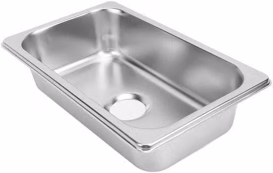 Lavelli robusti, rettangolari, con scarico da 40 mm, installazione a incasso, salvaspazio, realizzati in acciaio inossidabile 304 di alta qualità, ideali per la cucina
