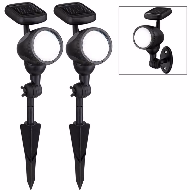 set di 2 luci solari a LED per esterni MOA