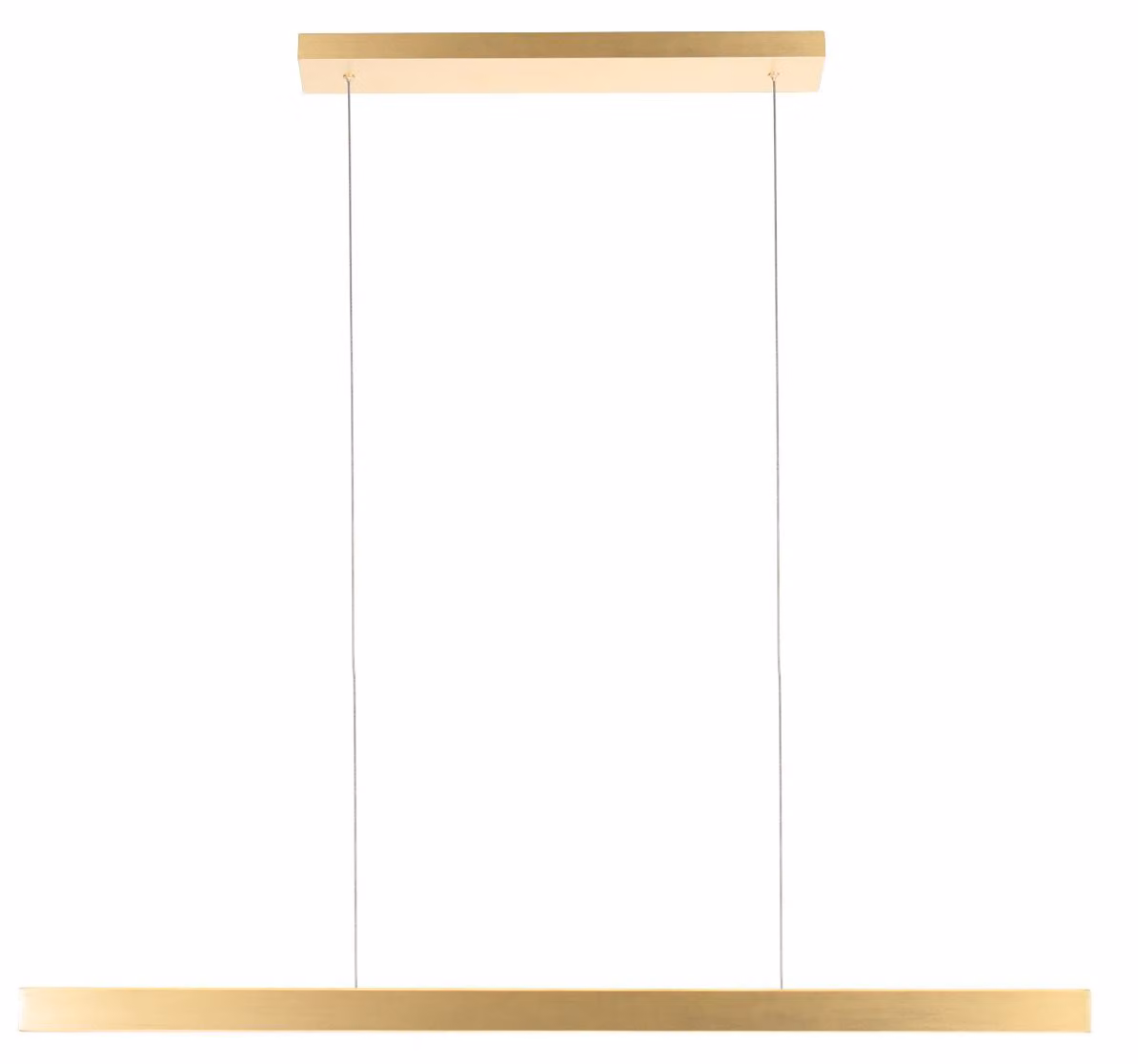 Lampada a sospensione - oro - BrightLine - plastica metallo - grande lampada da tavolo da pranzo - LED - 4202GO - Mexlite