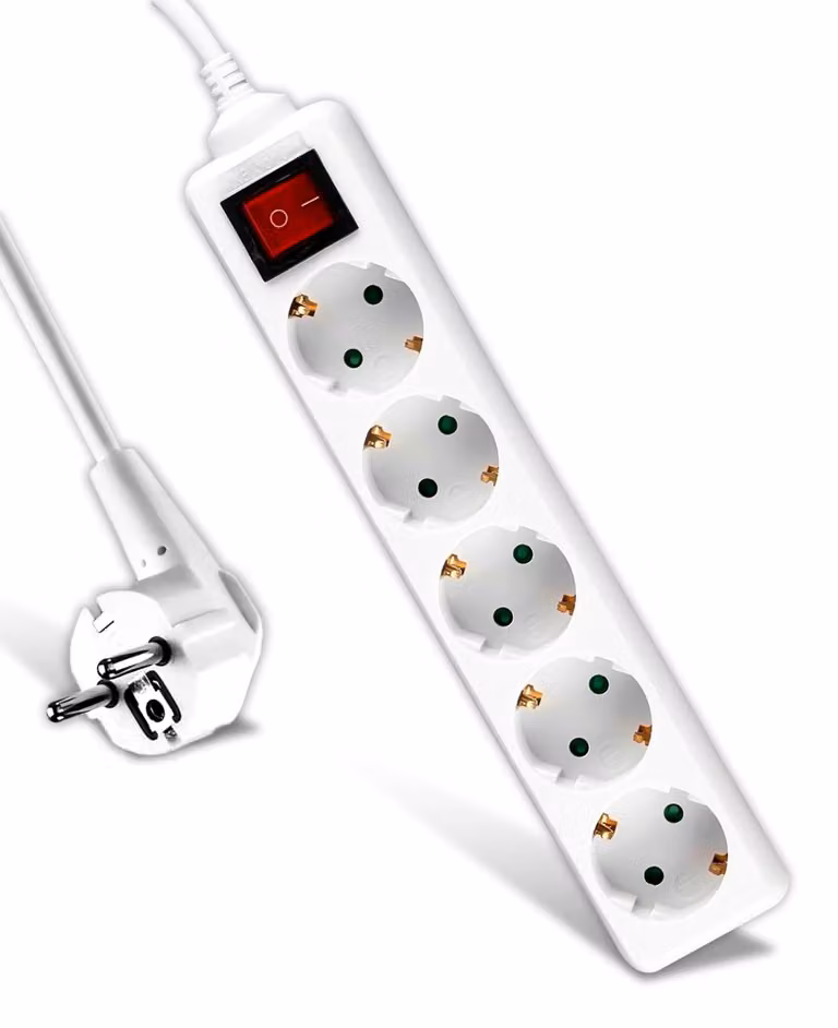 Ciabatta multipresa V-TAC con 5 prese, interruttore e cavo da 1,5 metri – [Super Offerta]