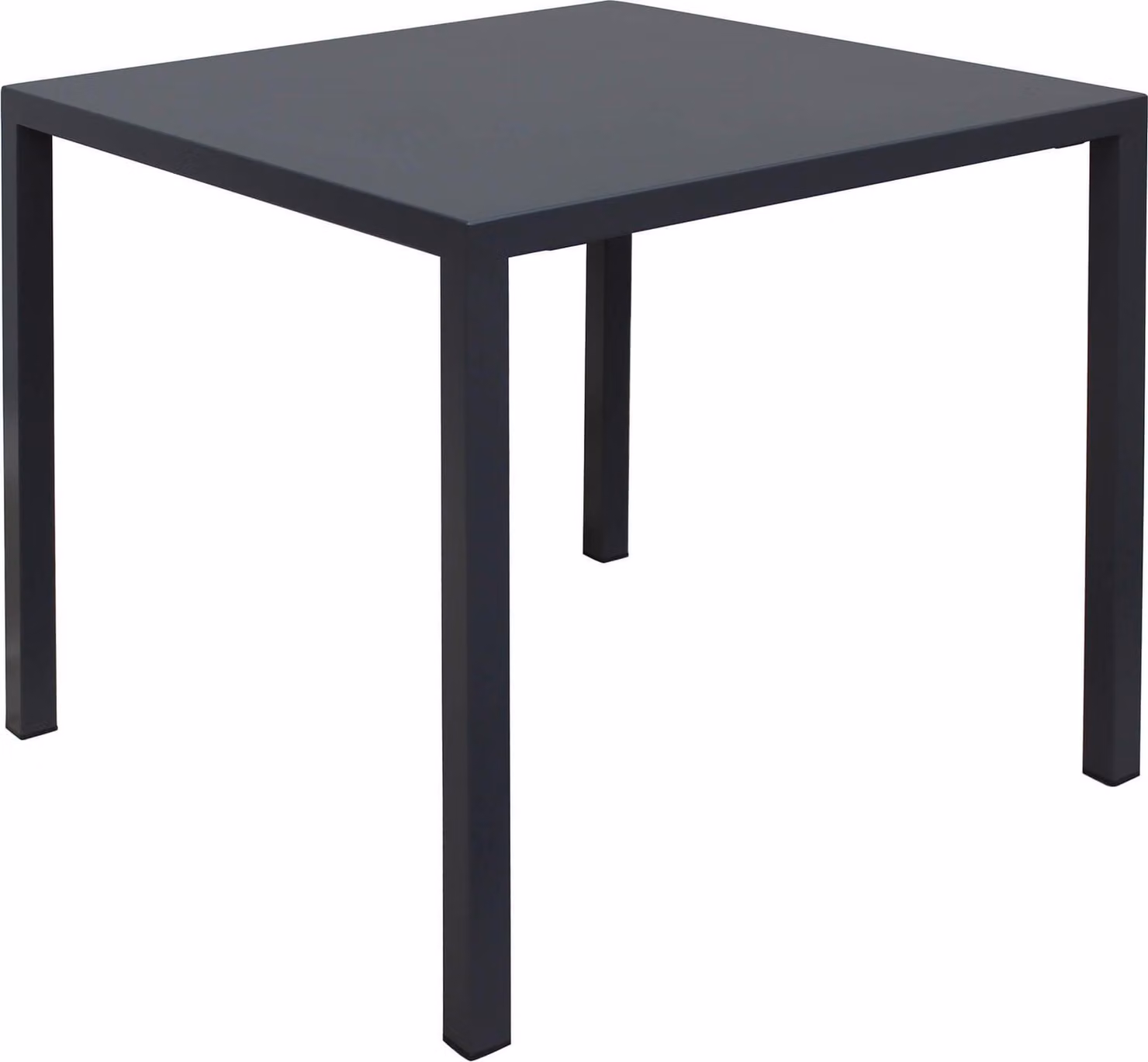 Milani Home - tavolo da esterno 80 x 80 x 74 cm, acciaio antracite, piano autolivellante